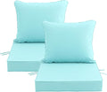 22x22 Inch Patio Chair Cushions Set of 2, Outdoor Furniture Cushions by Unknown