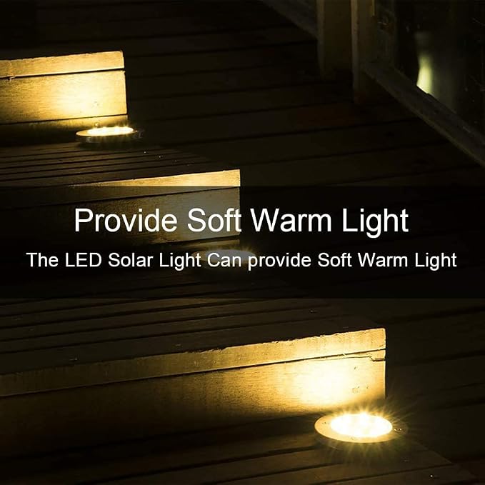ZGWJ Solar Ground Lights, 12 Pack Waterproof Solar Garden Lights, Upgraded - Image 5