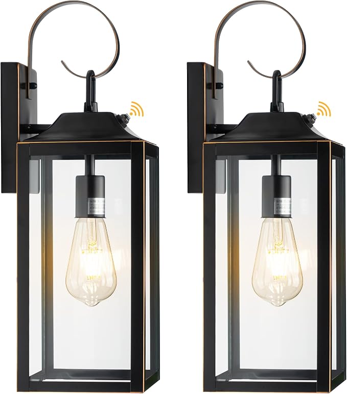 19" Dusk to Dawn Outdoor Lighting 2 Pack, Large Dusk to Dawn Outdoor Wall Lights - Image 9