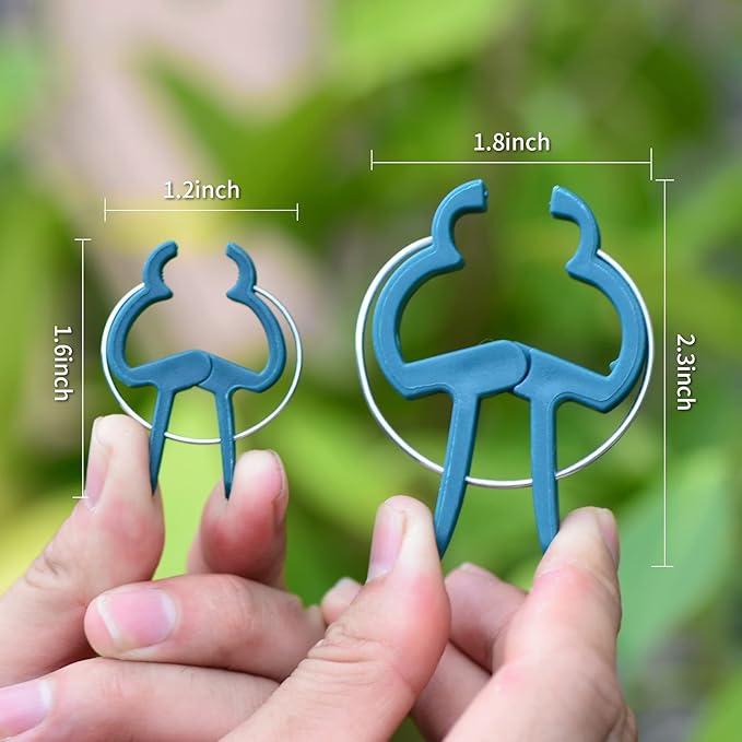 Plant Support Clips, Gardening Lever Loop Gripper Clips Help Stems Vines Grow - Image 2