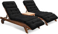 Chaise Lounge Cushions Outdoor Set of 2, 74.4 x 22 x 4.7 Inches Thickened by Tycdiose