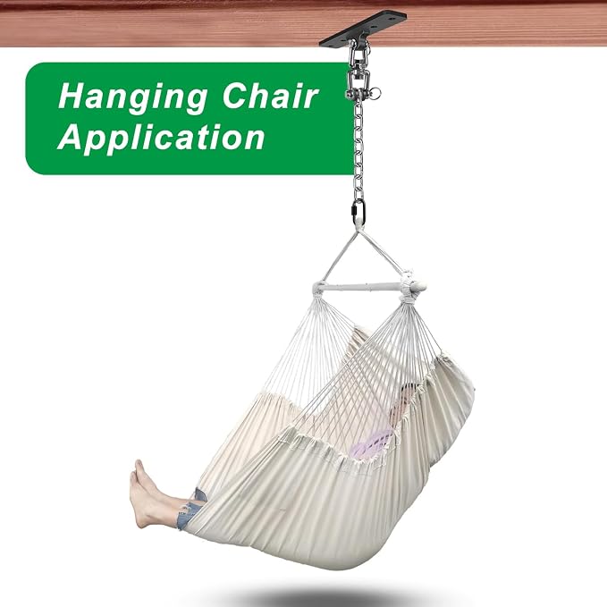 Dolibest Hanging Kits Hammock Chair Hardware, Heavy Duty Swing Hanger - Image 8