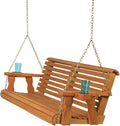 Amish Casual 5 Foot Roll Back Heavy Duty Wooden Porch Swing by AmishCasual