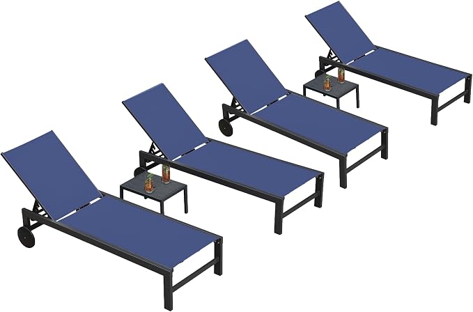 PURPLE LEAF Outdoor Chaise Lounge by PURPLELEAF