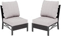 MFSTUDIO Patio Furniture Set, 2 Seat Outdoor Sectional Sofa Conversation Set by MFSTUDIO