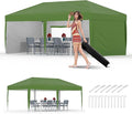 Garvee 10x10 Pop Up Canopy Tent, Heavy Duty Commercial Instant Shelter by Garvee