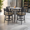 Modern Outdoor Bar Set with Sintered Stone Table by lafengyan