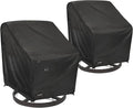 JinHrtoyi Outdoor Chair Covers 2 Pack, 35Wx37Dx38H inches Patio Chair Cover by JinHrtoyiFurnitureCovers