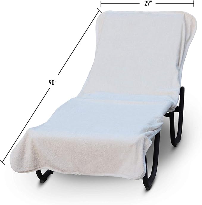 Luxury Hotel Spa Pool Fitted, Solid Terry Cloth Chase Lounge Cover 100% - Image 5