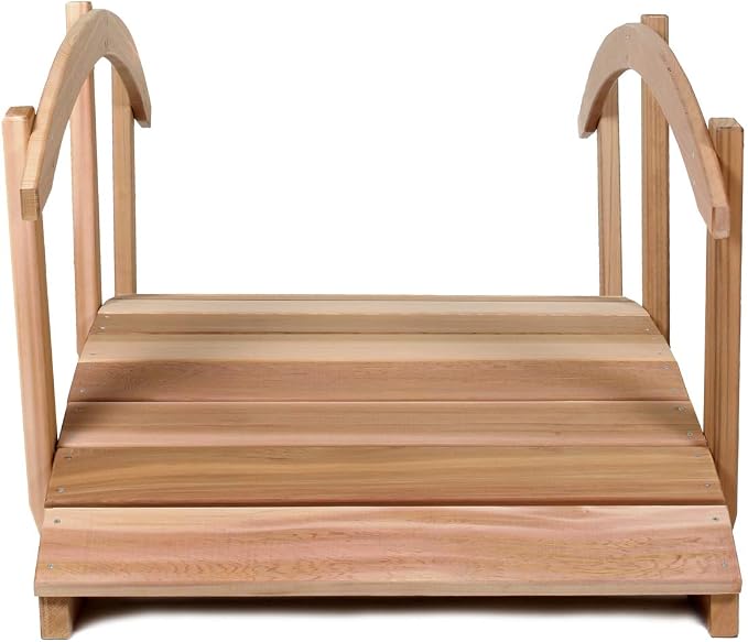 All Things Cedar FB96-R Garden Bridge - Image 2