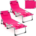 GYMAX Tanning Chair, 330LBS Beach Lounge Chair by GYMAX