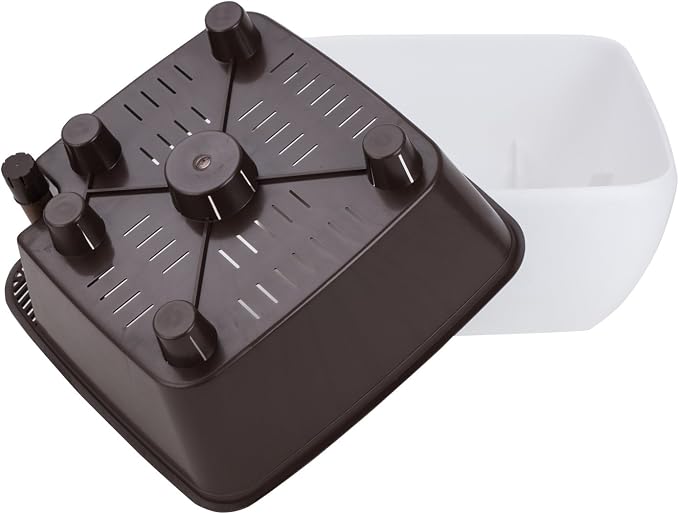Vencer 10.8 Inch Plastic Square Self Watering Planter, Water Indicator - Image 3