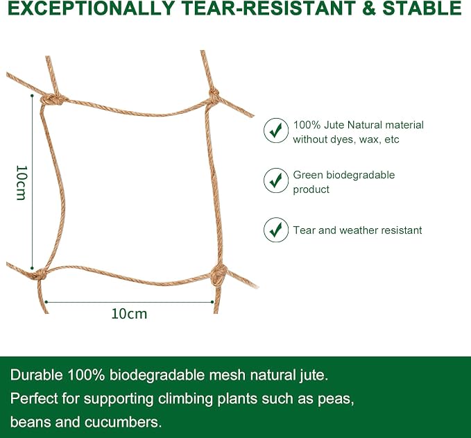Jute Trellis Netting - Image 2