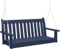 COSTAELM Paradise Outdoor Patio HDPE Hanging Front Porch Swing Bench by Costaelm