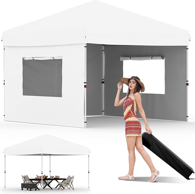 Garvee 10x10 Pop Up Canopy Tent, Heavy Duty Commercial Instant Shelter by Garvee