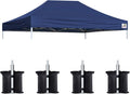 Eurmax USA Pop Up Canopy Top Gazebo Tent Cover Replacement Top Only, Bonus 4PC by Eurmax