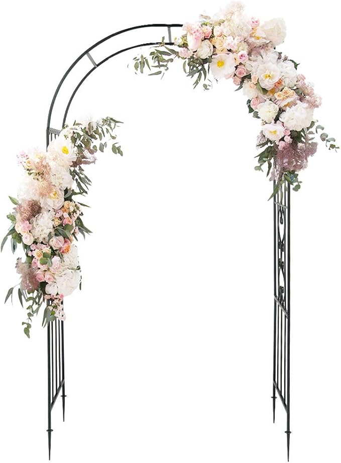 Garden Arbor, 7.3FT Metal Arbor Trellis by Unknown
