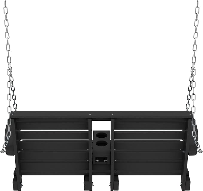 KINGYES Outdoor Hanging Patio Swing Chair, 2 Seat Swing - Image 8