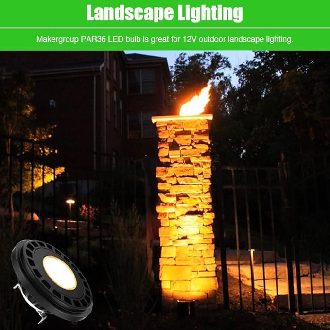 PAR36 Landscape LED Light Bulb 7W 12V Low Voltage Waterproof Spotlight - Image 6