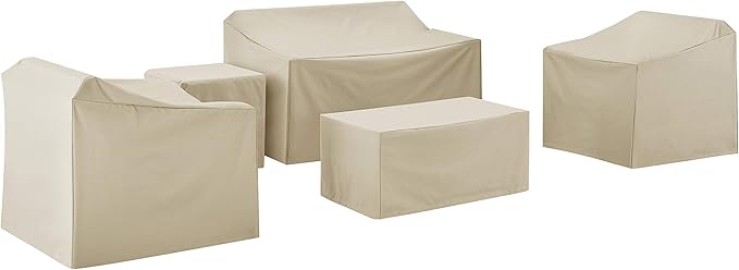 Crosley Furniture Patio Furniture Covers, Waterproof 5-Piece Cover Set by CrosleyFurniture