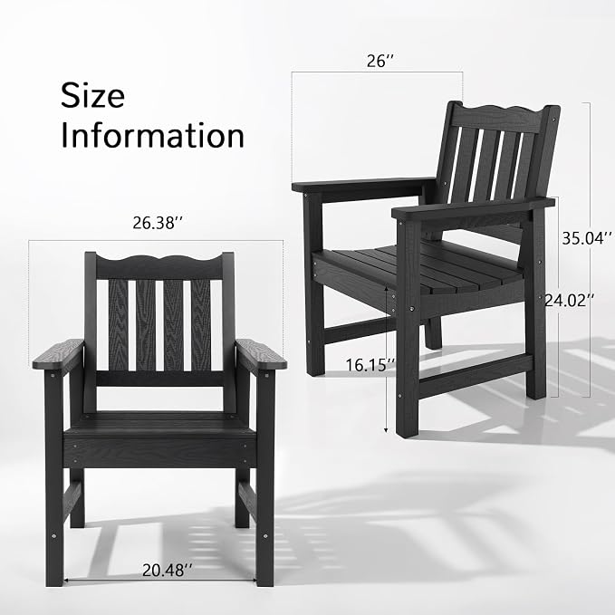 Stoog Weatherproof Outdoor Bench & Outdoor Chairs Set, Patio Furniture Set - Image 6