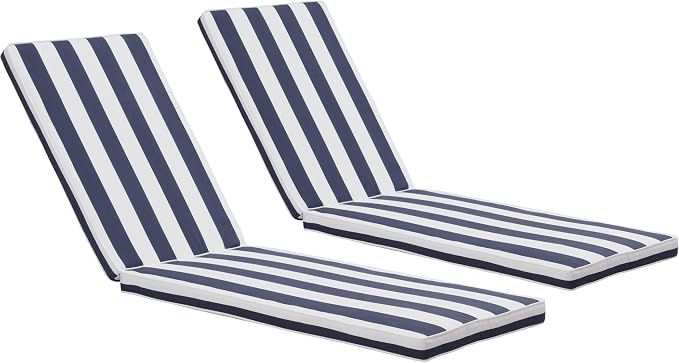 Only choice 2 Pcs Set Outdoor Lounge Chair Cushions Patio Chaise Lounge by ONLYCHOICE