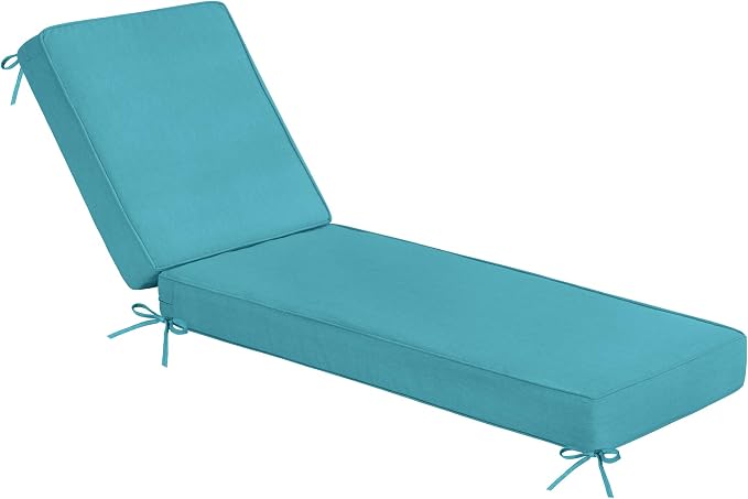 Sundale Outdoor Olefin Chaise Lounge Cushion, Water-Resistant Patio Lounge by SundaleOutdoor