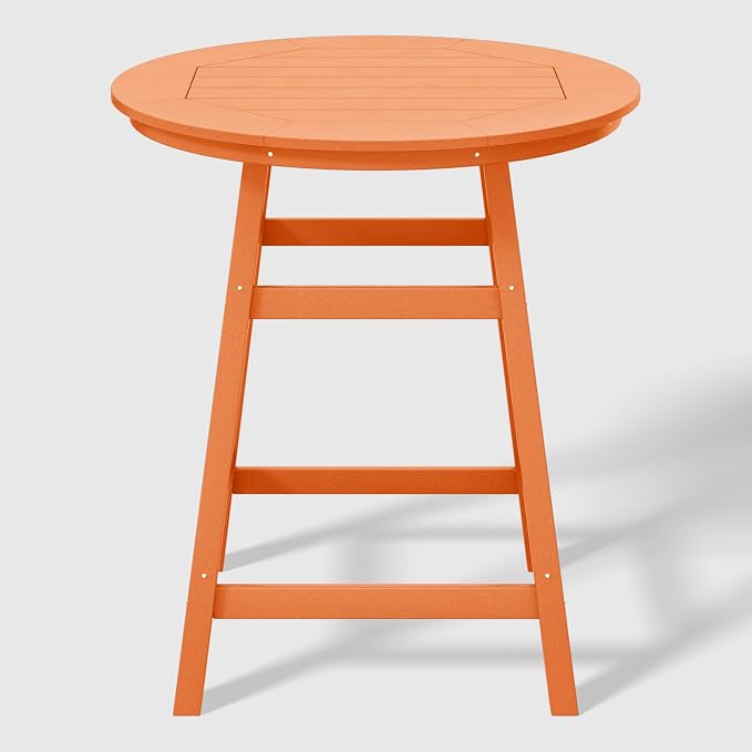WestinTrends Malibu 5-Piece HDPE Outdoor Patio Dining Bar Bistro Table Set - Image 3