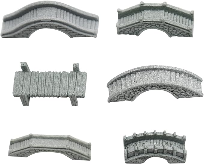 MDEOOSKY 6PCS Mini Stone Bridge Ornaments by MDEOOSKY