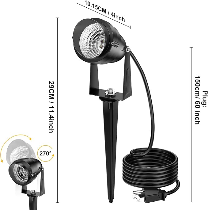 1500LM LED High Brightness Outdoor Landscape Lighting 15W RGBCW Color Changing - Image 3