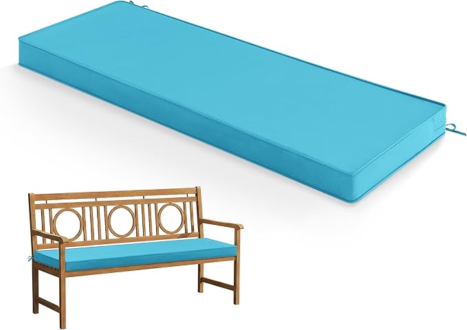 Outdoor Bench Cushion: Waterproof and Fade Resistant Patio Furniture Cushions by SUMMSUN