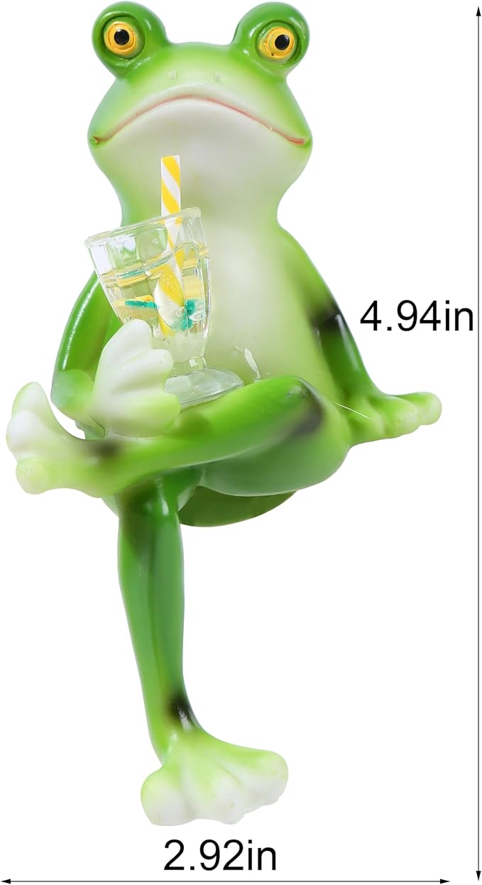 Miniature Frog Figurines Plant Decorations - Image 2