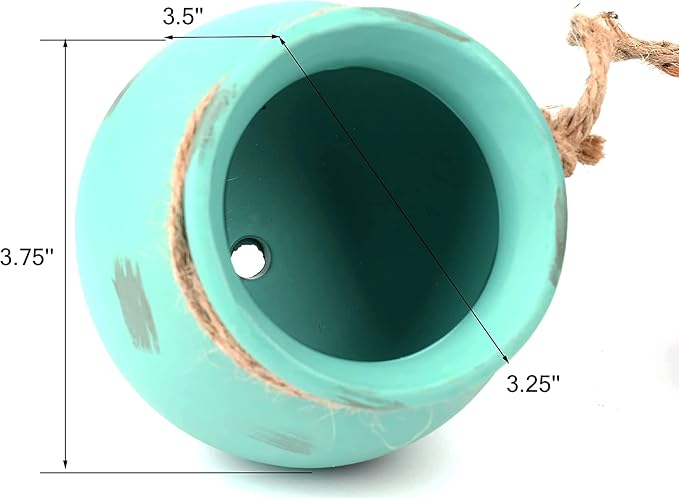 Yesland Ceramic Hanging Mini Flower Planters, Wall or Ceiling Mount - Image 3
