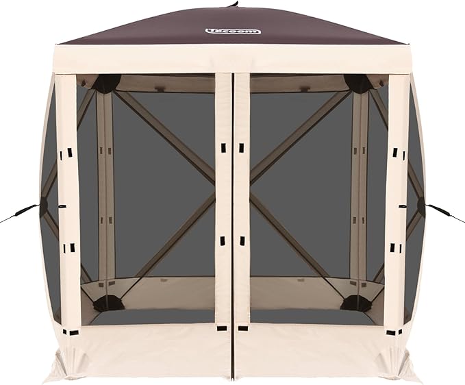 Tecoom 6x6ft Pop Up Gazebo Tent, 4-Sided Canopy Shelter Tent by Tecoom