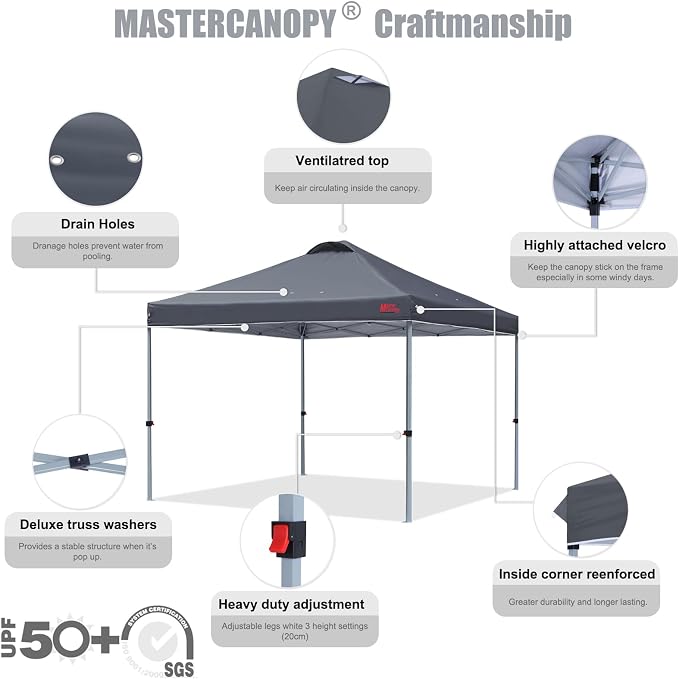 MASTERCANOPY Durable Pop-up Canopy Tent - Image 3