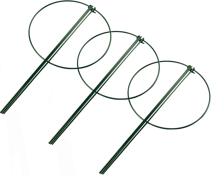 HiGift 3 Pack Peony Cages Support Stakes Ring - Image 4