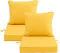 22x22 Inch Patio Chair Cushions Set of 2, Outdoor Furniture Cushions by Unknown