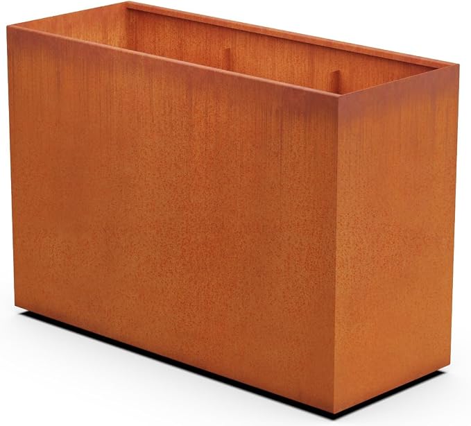 Plantercraft Extra Large Corten Steel Planter, Made in USA by Plantercraft