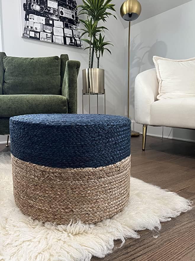 S & L Homes Pouf Ottoman - Image 4
