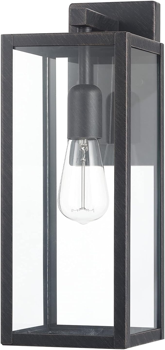 Globe Electric 44837 1-Light Outdoor Indoor Wall Sconce, Brushed Dark Bronze by GlobeElectric
