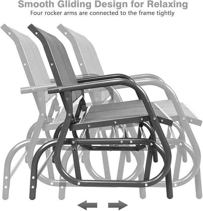 Giantex Swing Glider Chair 48 Inch - Image 6