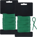 Tenn Well Plant Ties for Climbing Plants, 66 Feet 2.8mm Green Garden Wire Ties by TennWell