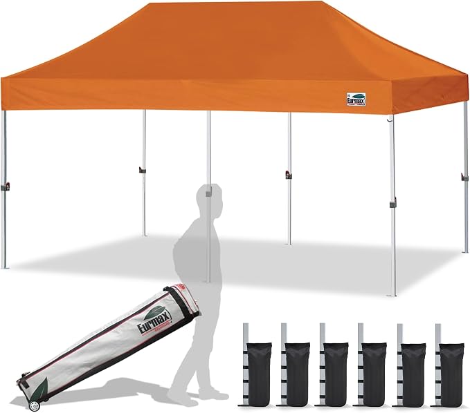 Eurmax USA 10'x20' Pop Up Canopy Tent Commercial Instant Canopies by Eurmax
