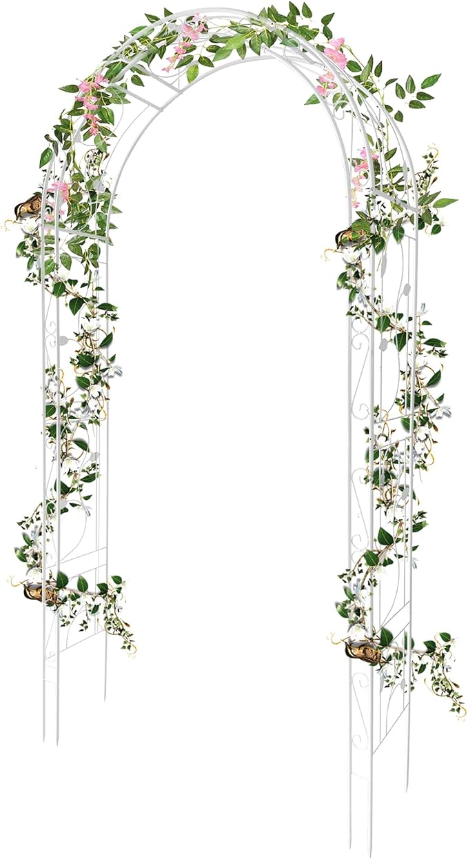 Thickened Garden Arch, Heavy Duty Metal Trellis by Unknown