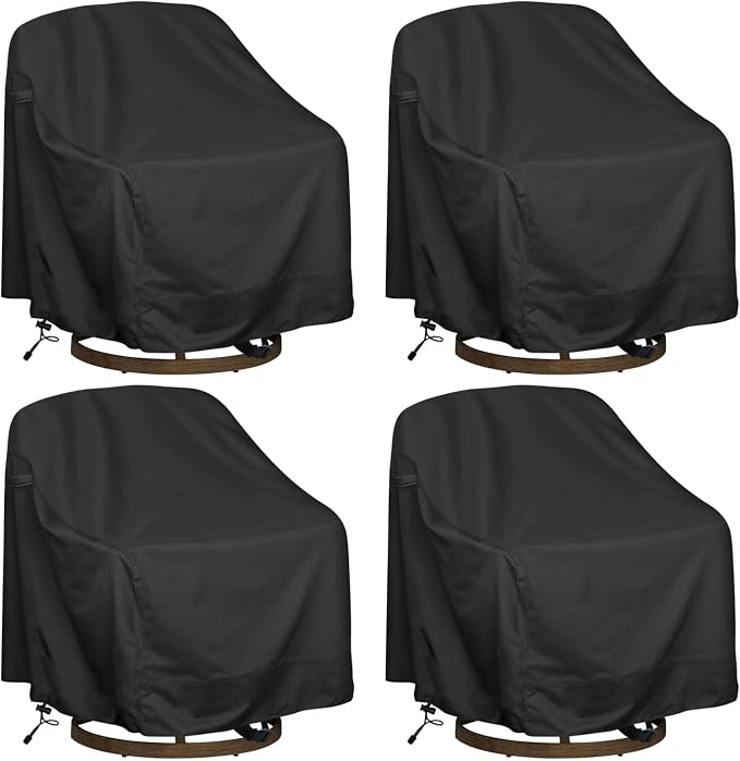 Outdoor Swivel Lounge Chair Cover, Fits to Lawn Patio Chairs, 420D by HI%C2%B7%C2%B7%C2%B7YOURCOVER