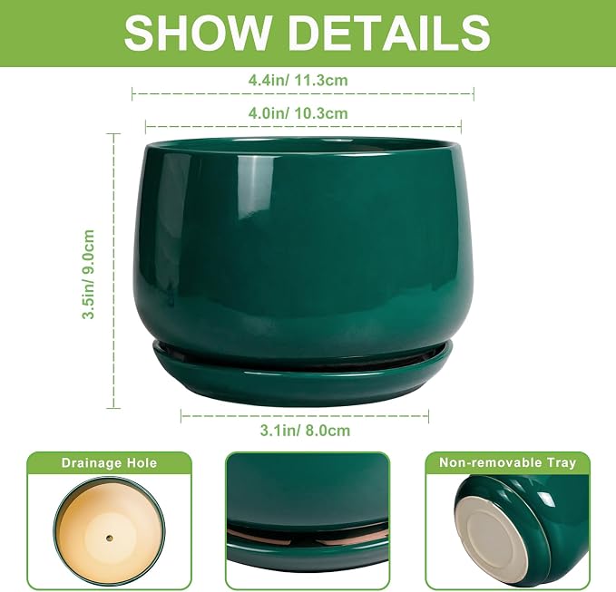 G EPGardening 4 inch Plant Pots - Image 2