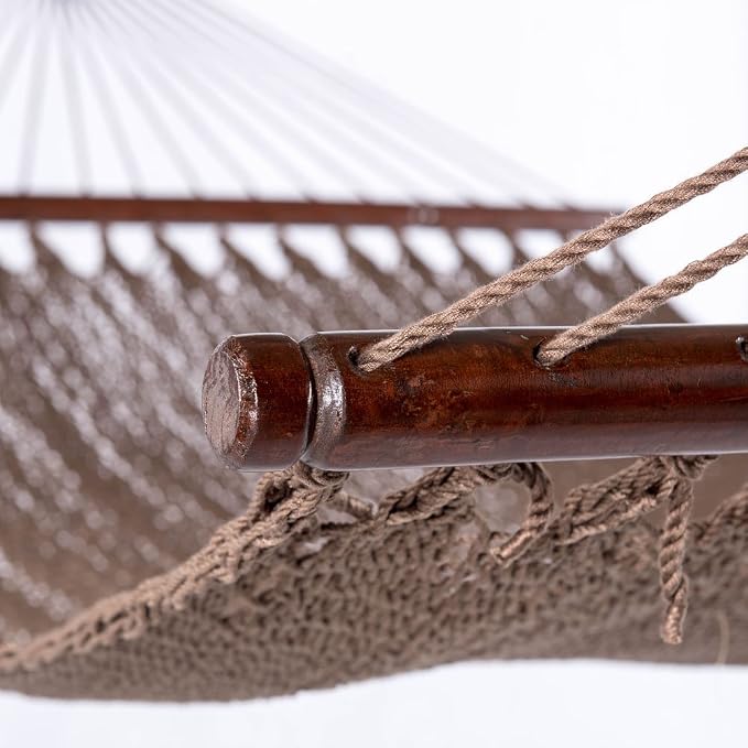 Lazy Daze Hammocks 10.5 FT Double 2 Person Caribbean Rope Hammock, Hand Woven - Image 7