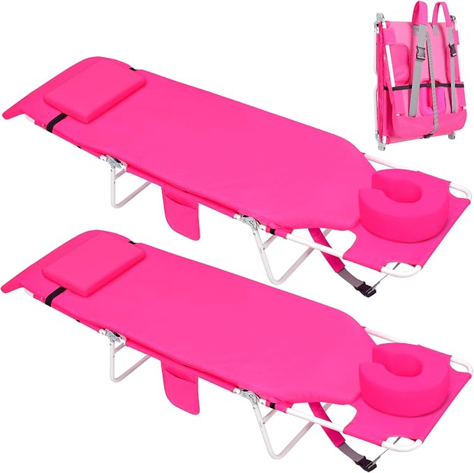 3 in 1 Women Comfort Backpack Beach Tanning Lounge Chair by Minndudu
