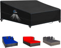 SIRUITON Garden Patio Rattan Daybed Cover Patio Bed Cover 69" W x 71" D x 31.5" by SIRUITON