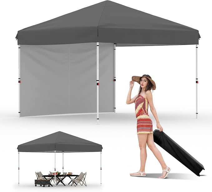 Garvee 10x10 Pop Up Canopy Tent, Heavy Duty Commercial Instant Shelter by Garvee